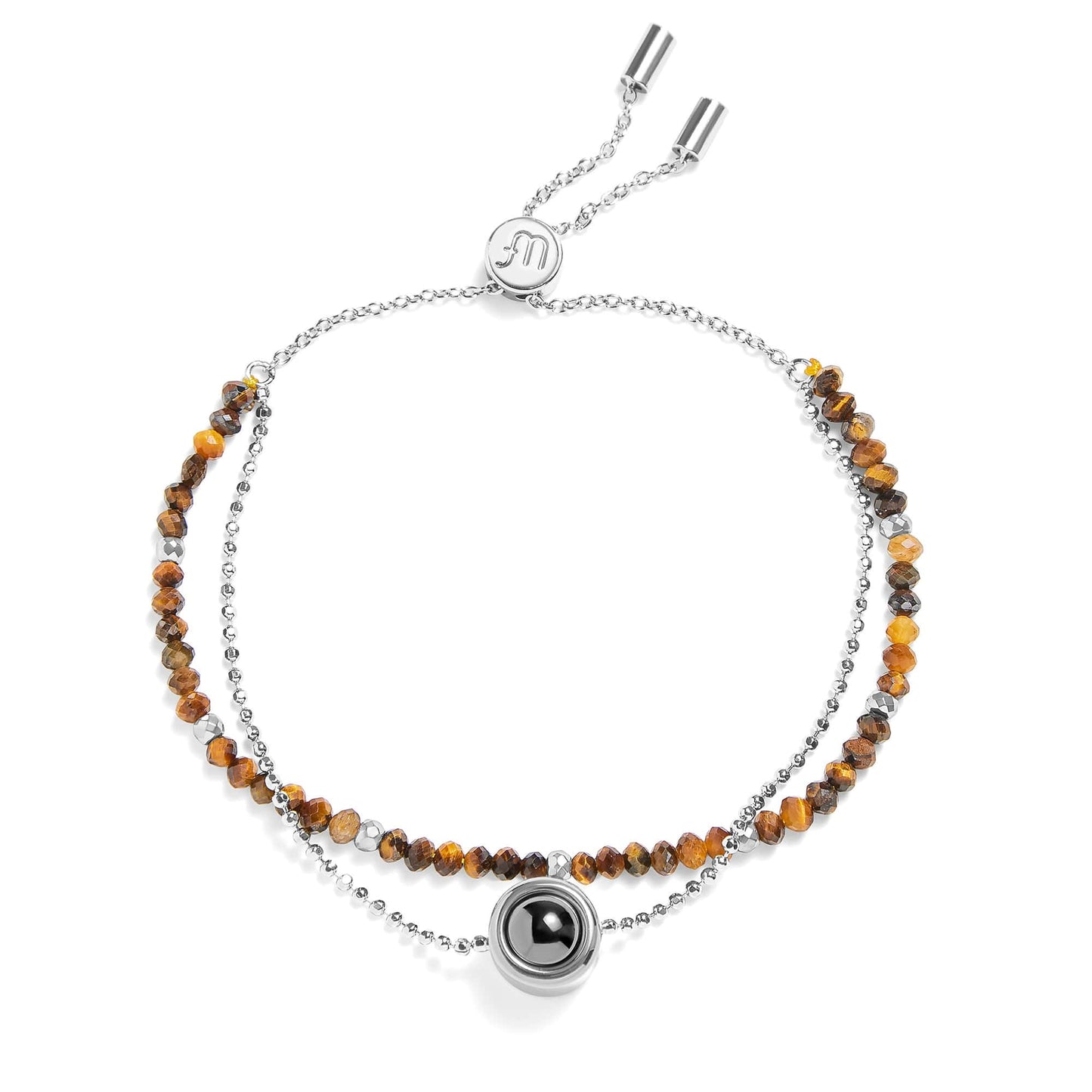 Bracelet Photo Personnalisé 2 en 1 – Crystal™