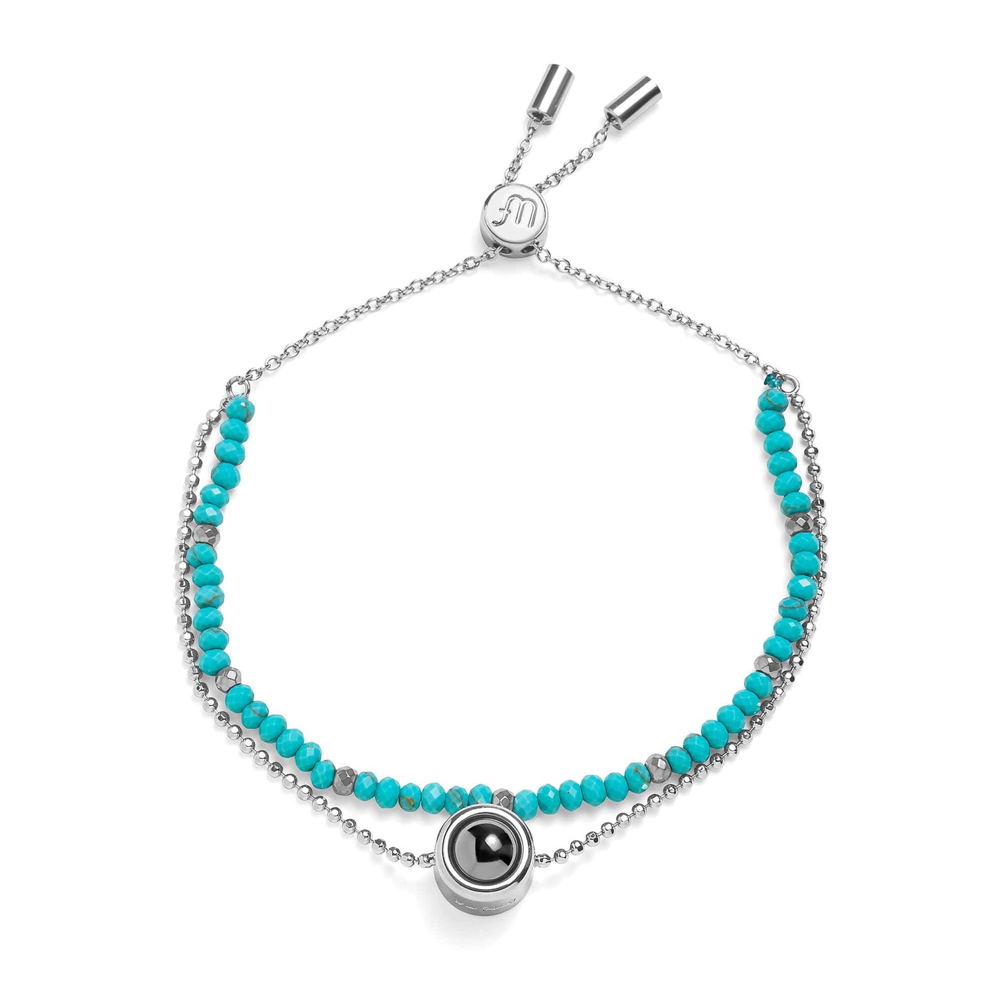 Bracelet Photo Personnalisé 2 en 1 – Crystal™