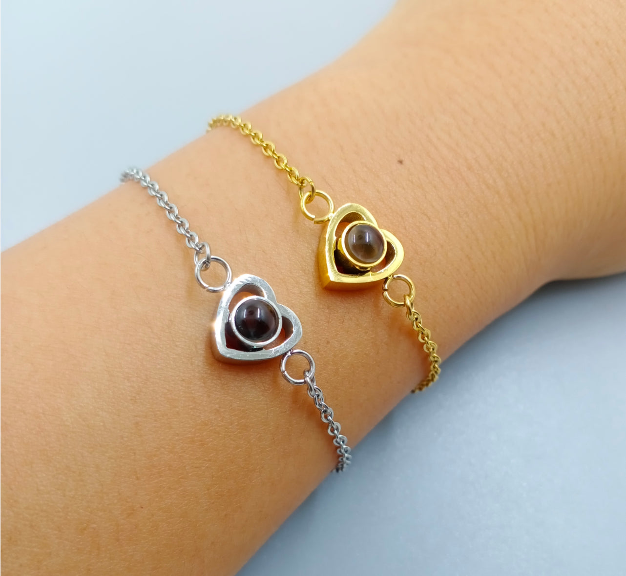 Bracelet Photo « Cœur Infini »