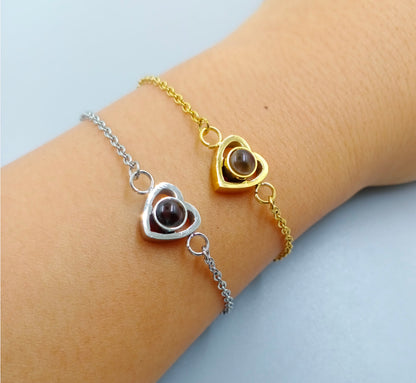 Bracelet Photo « Cœur Infini »